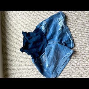 Jessica Simpson maternity Jean shorts